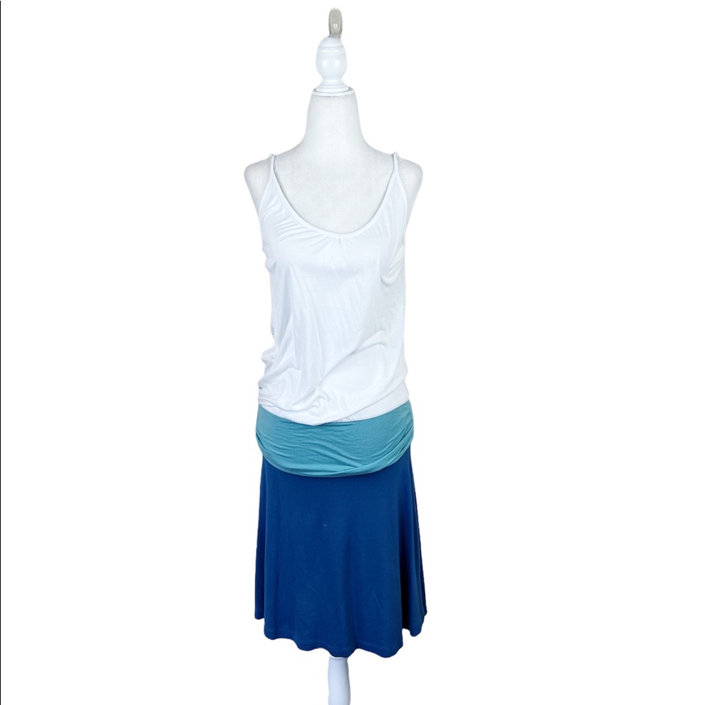 Beach Time Blue Tiered Ombré Summer Dress